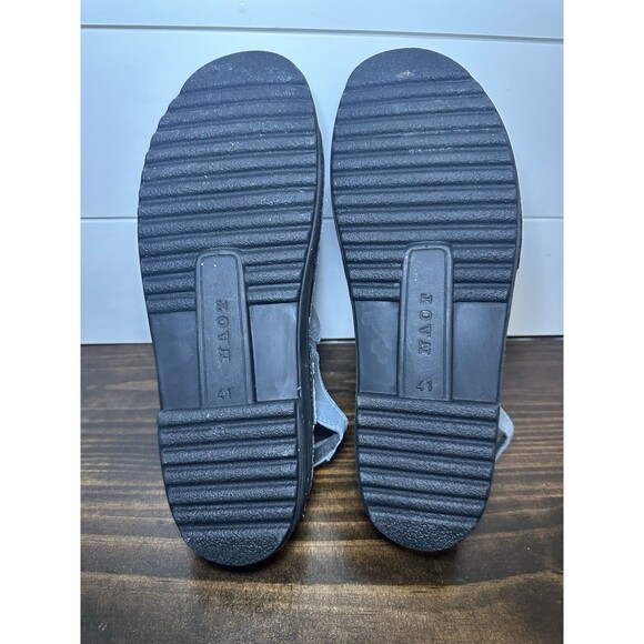 NAOT‎ Enid Gray Hook & Loop Vintage Slate Comfort Sandals Women US 10-10.5 EU 41 - Picture 12 of 14